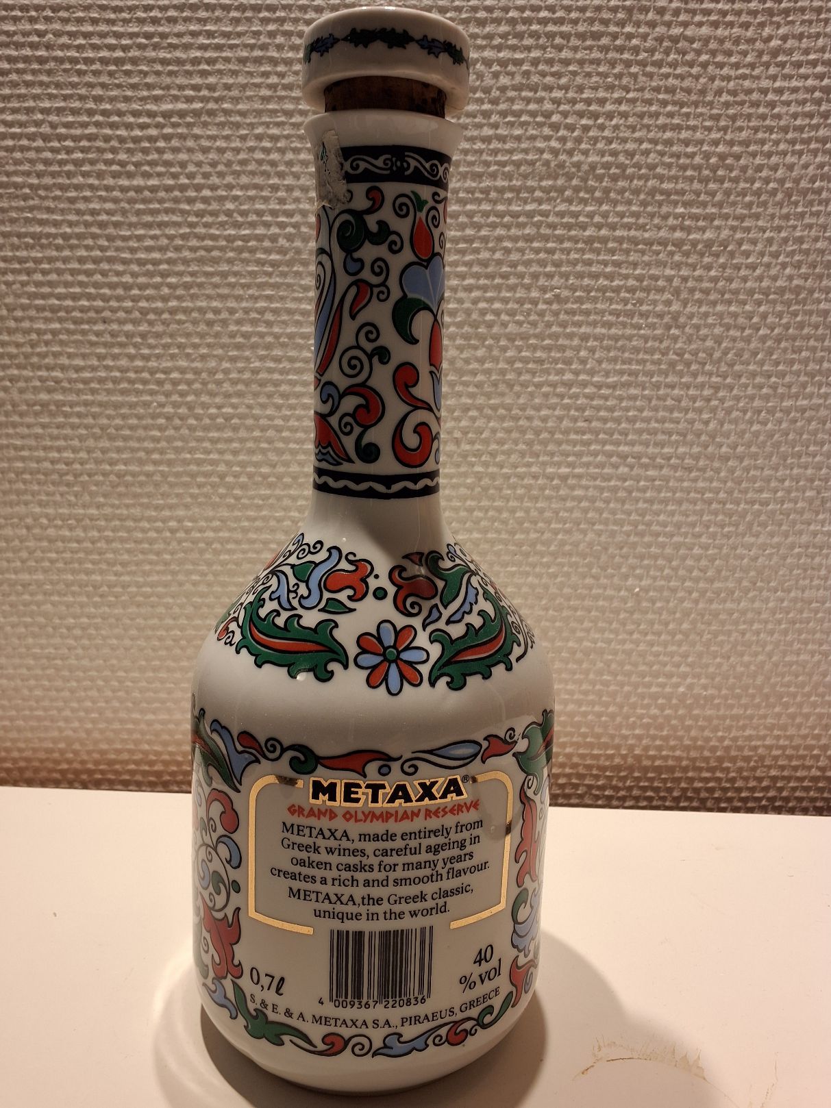 Håndlavet flaske